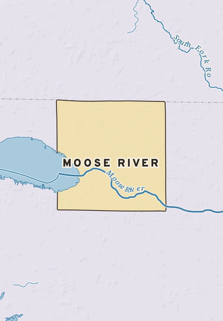 Atlas plate of Moose River, Minnesota.
