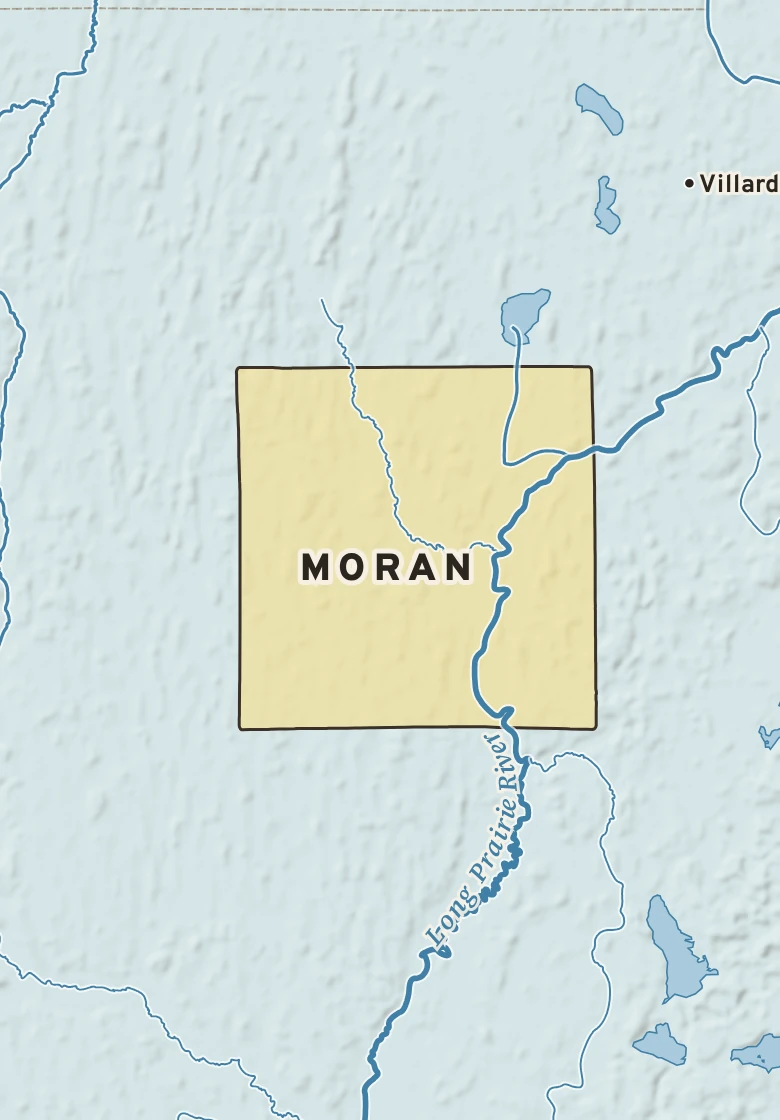 Atlas plate of Moran, Minnesota.
