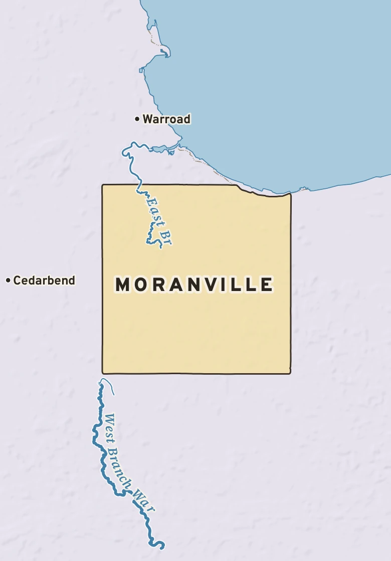 Atlas plate of Moranville, Minnesota.