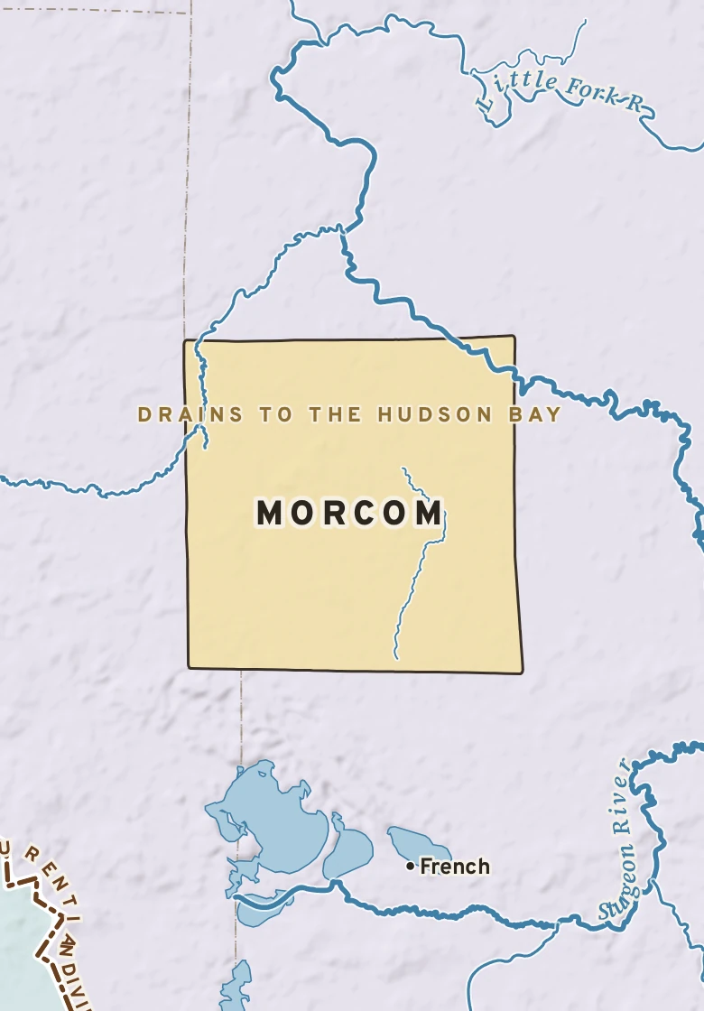 Atlas plate of Morcom, Minnesota.