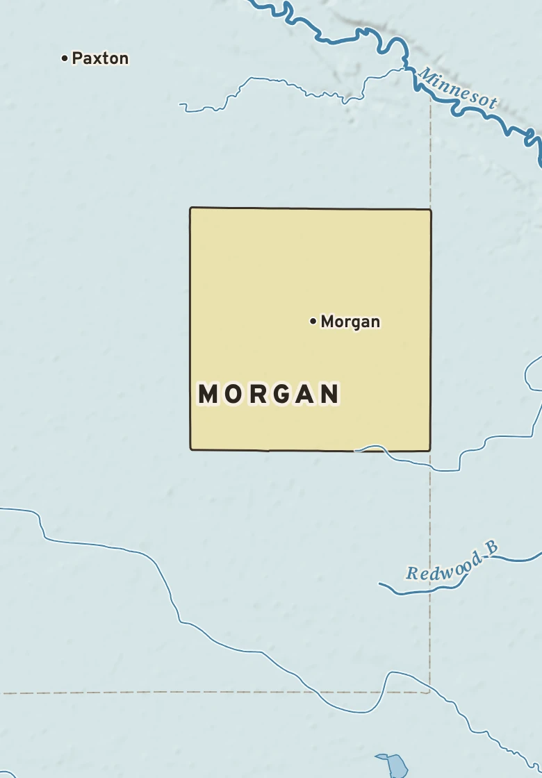 Atlas plate of Morgan, Minnesota.