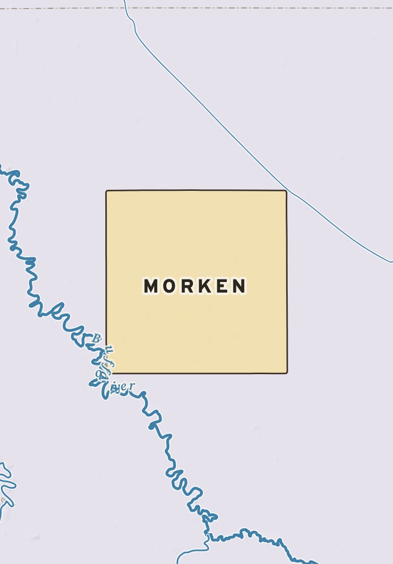 Atlas plate of Morken, Minnesota.