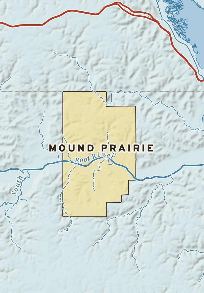 Atlas plate of Mound Prairie, Minnesota.