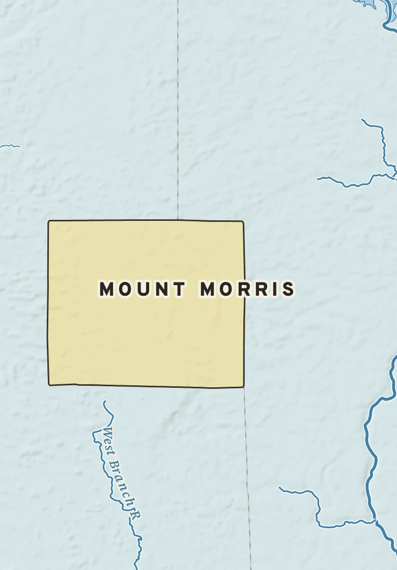 Atlas plate of Mount Morris, Minnesota.