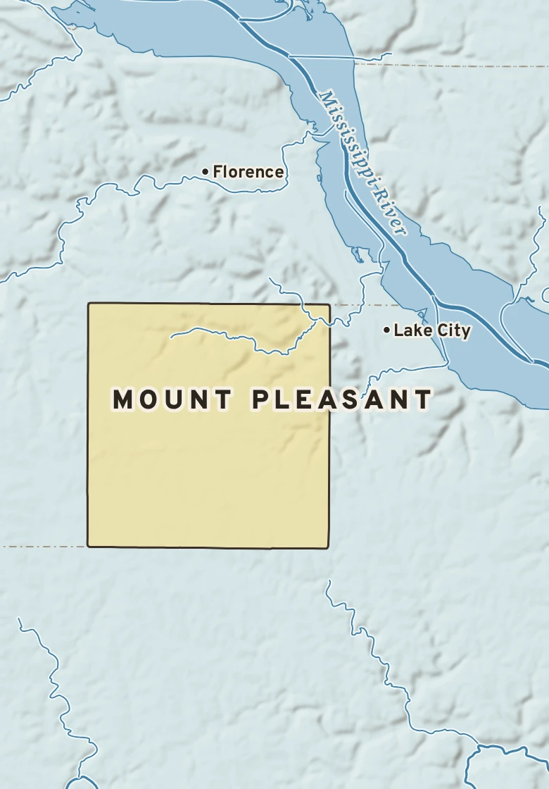 Atlas plate of Mount Pleasant, Minnesota.