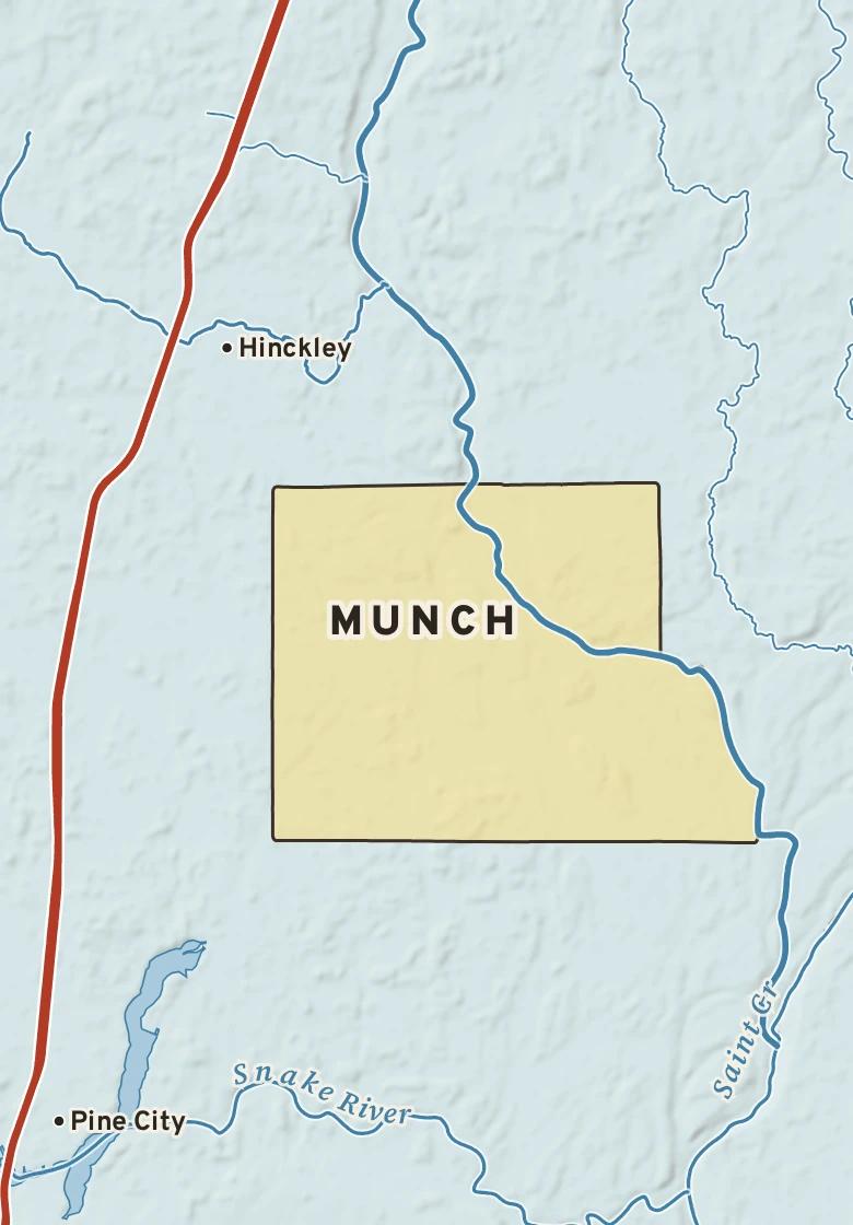 Atlas plate of Munch, Minnesota.