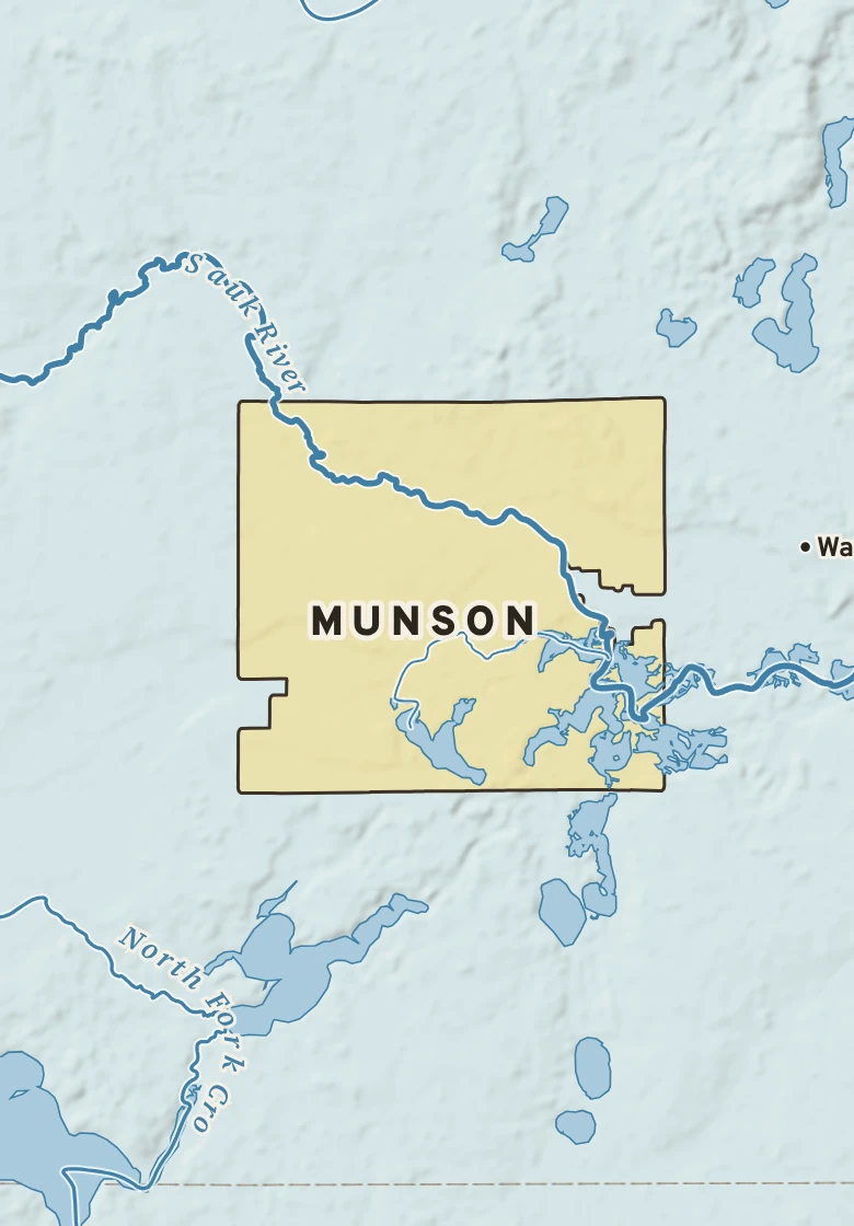 Atlas plate of Munson, Minnesota.