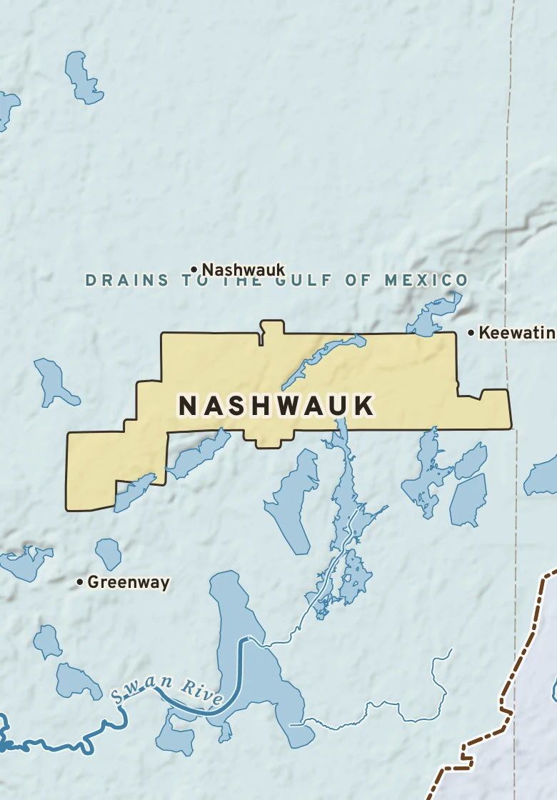 Atlas plate of Nashwauk, Minnesota.