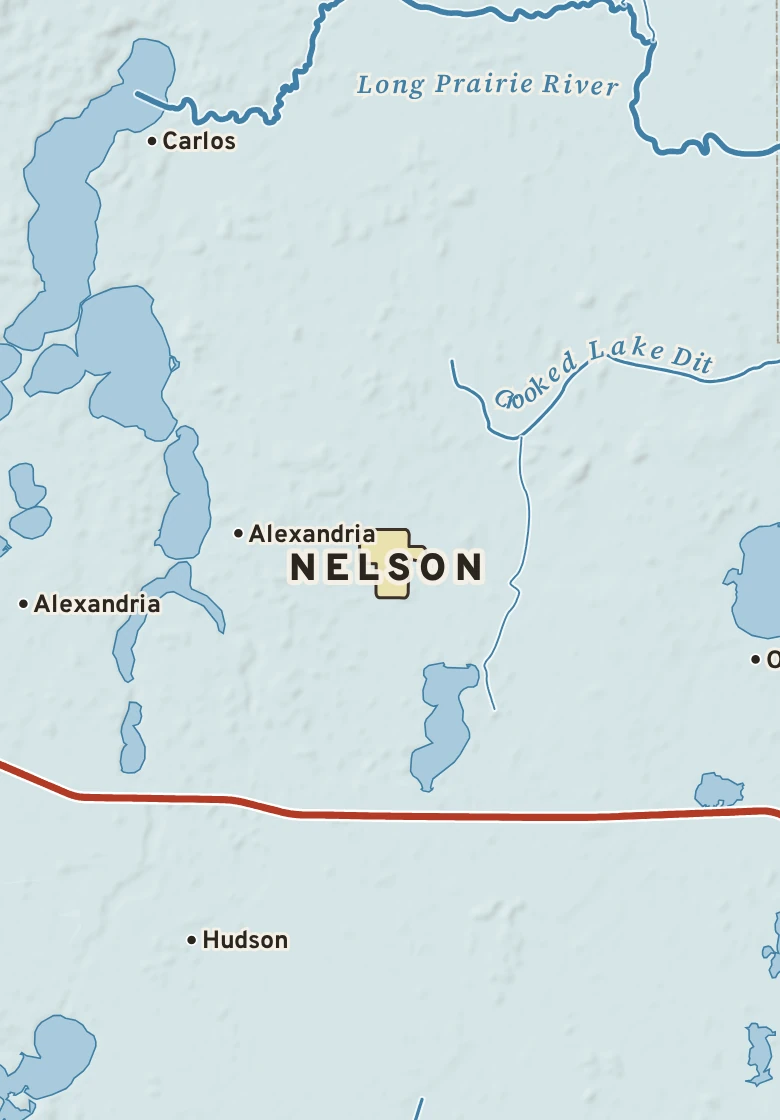 Atlas plate of Nelson, Minnesota.