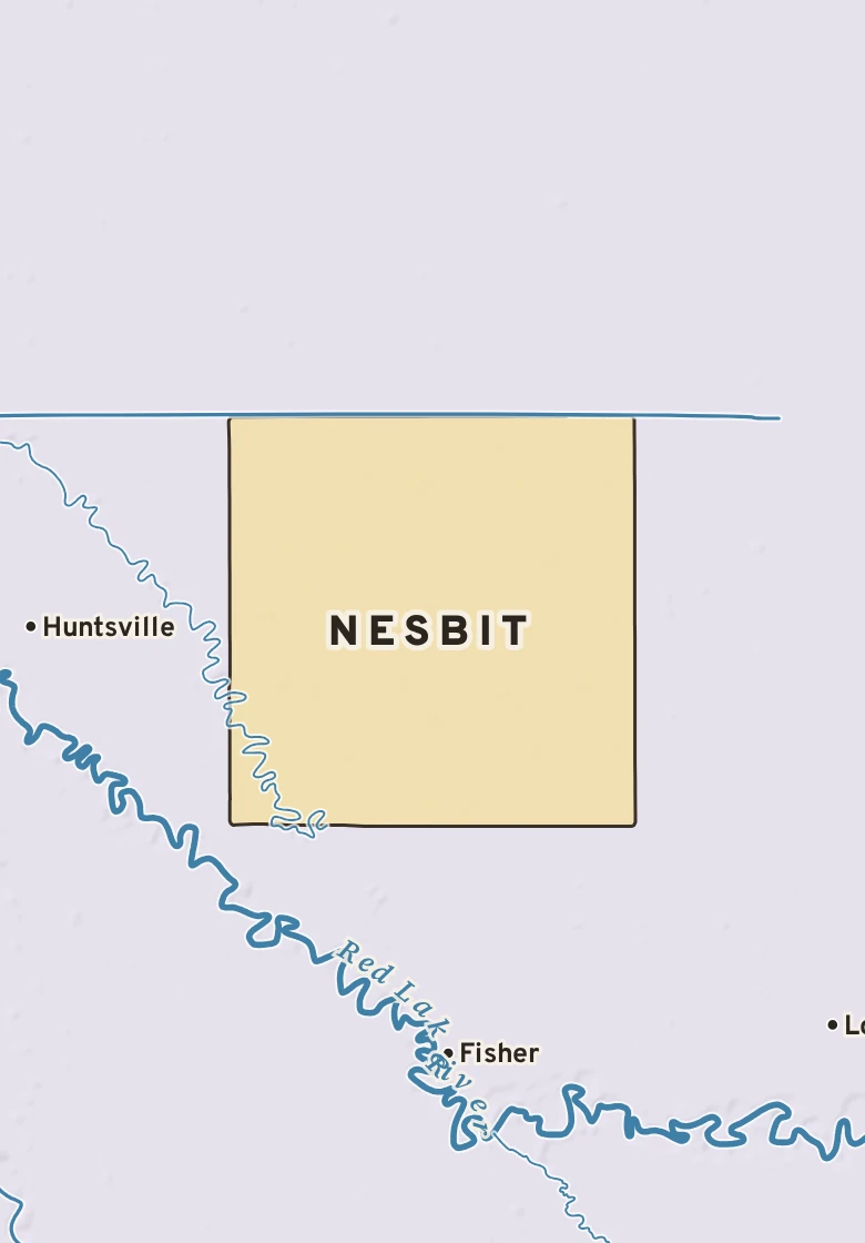 Atlas plate of Nesbit, Minnesota.