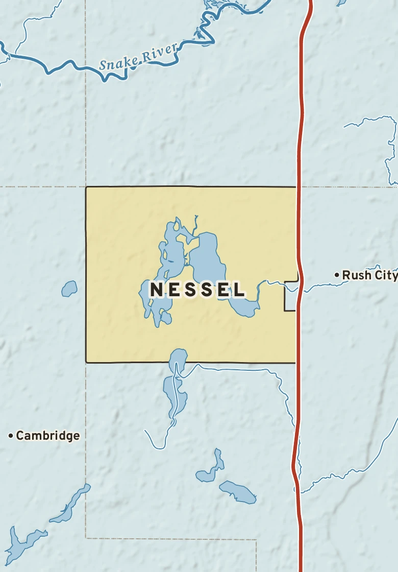 Atlas plate of Nessel, Minnesota.