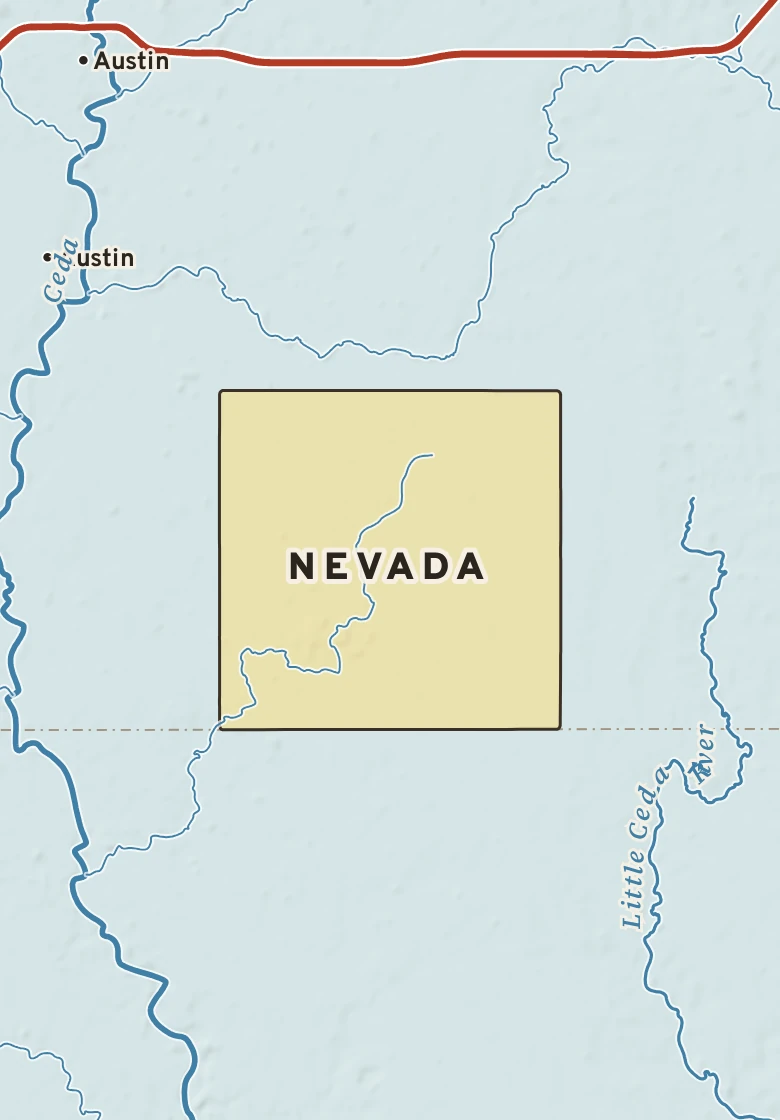 Atlas plate of Nevada, Minnesota.