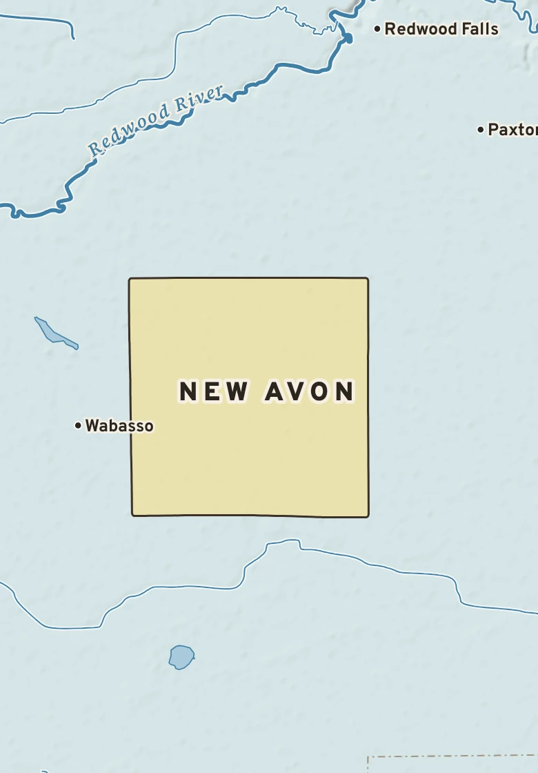 Atlas plate of New Avon, Minnesota.