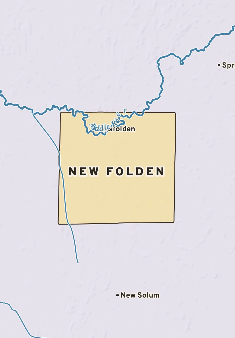 Atlas plate of New Folden, Minnesota.