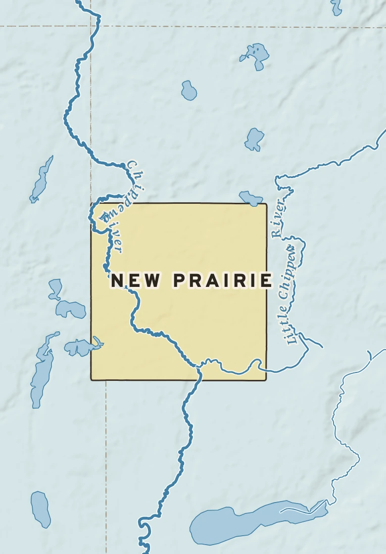Atlas plate of New Prairie, Minnesota.