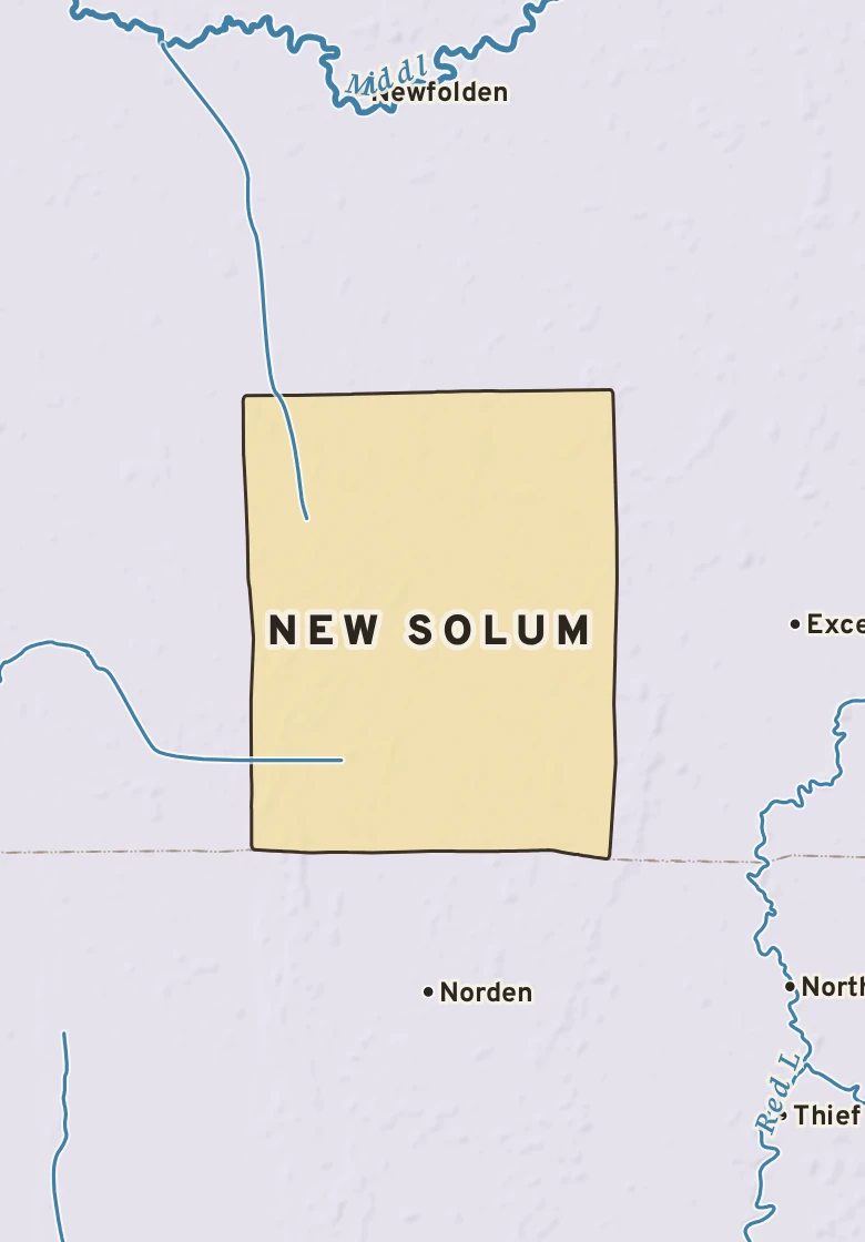 Atlas plate of New Solum, Minnesota.