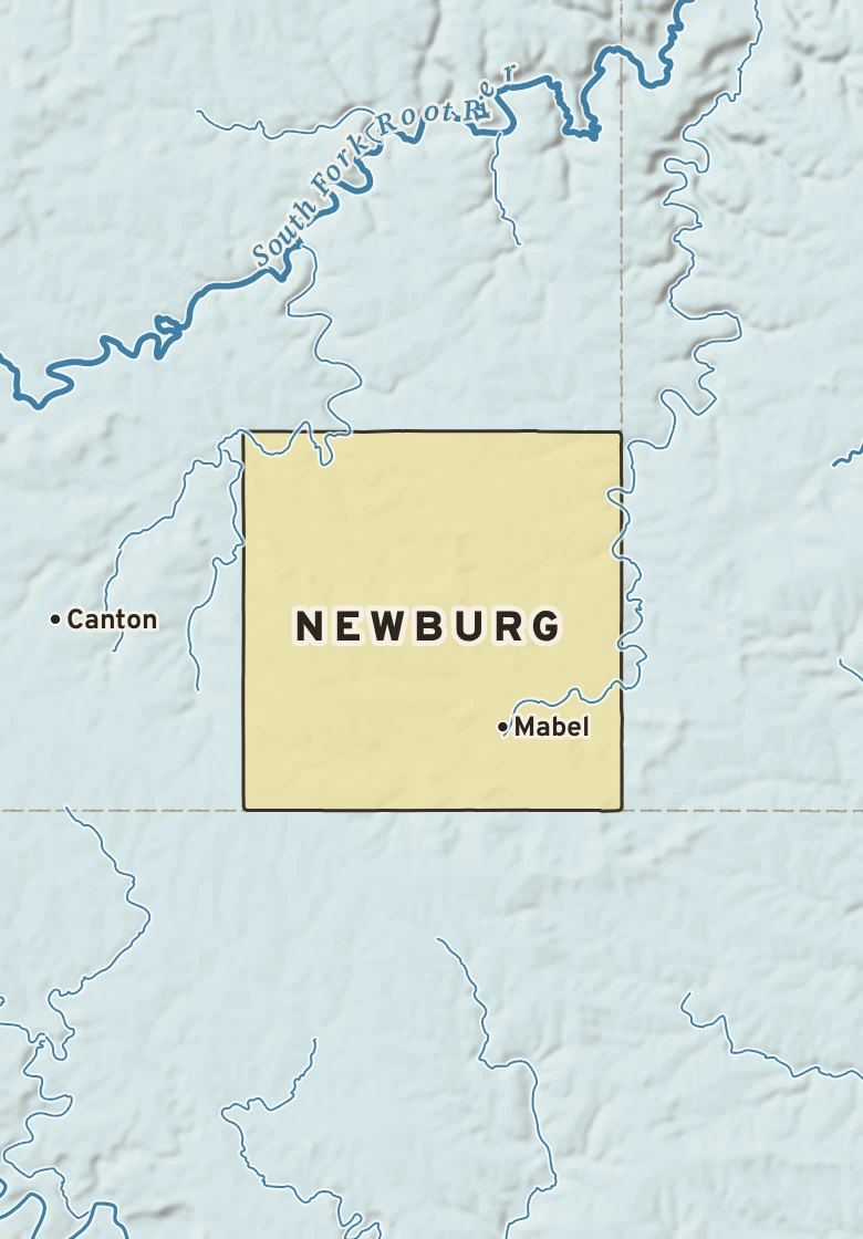 Atlas plate of Newburg, Minnesota.