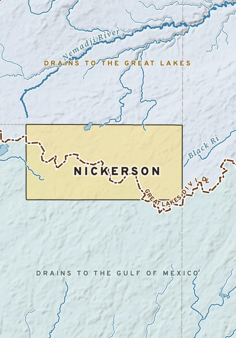 Atlas plate of Nickerson, Minnesota.