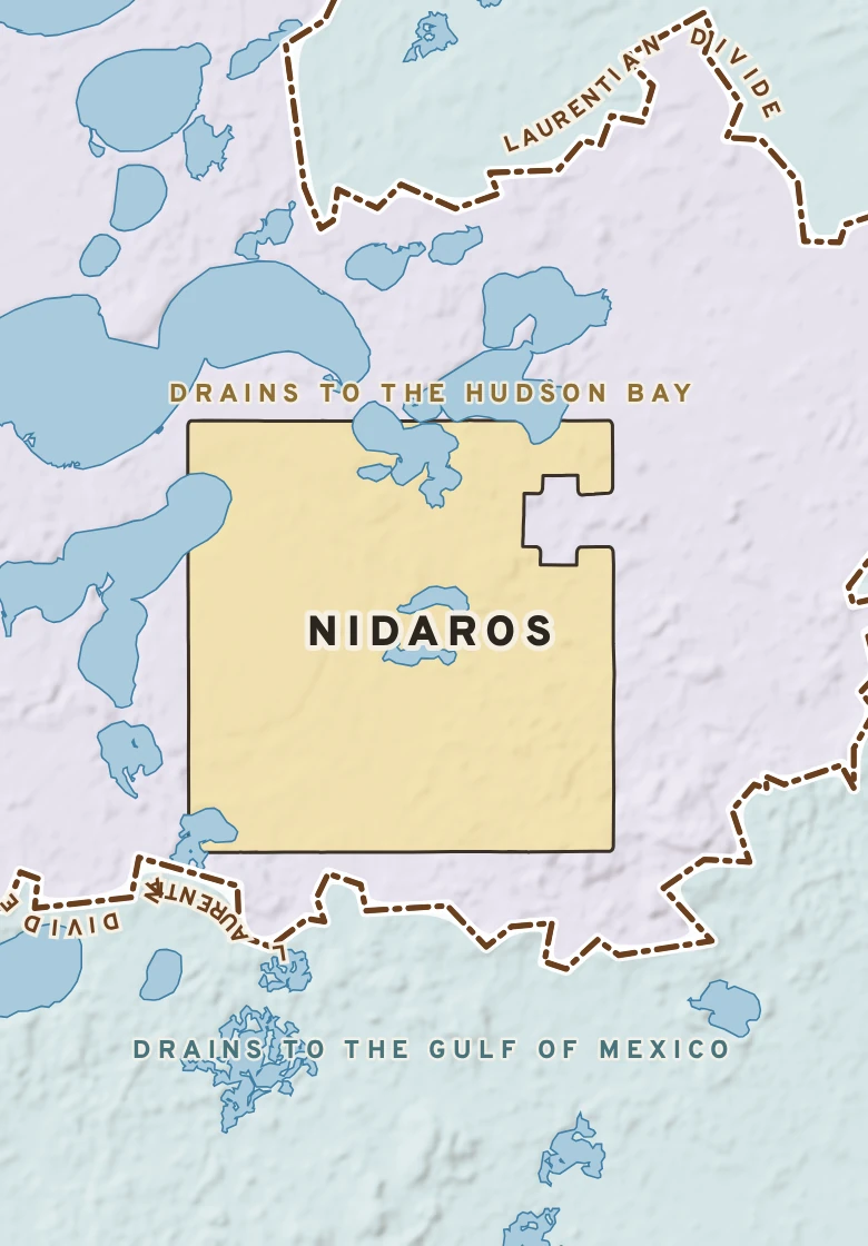 Atlas plate of Nidaros, Minnesota.