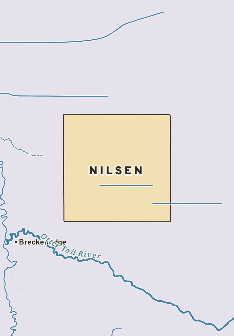 Atlas plate of Nilsen, Minnesota.