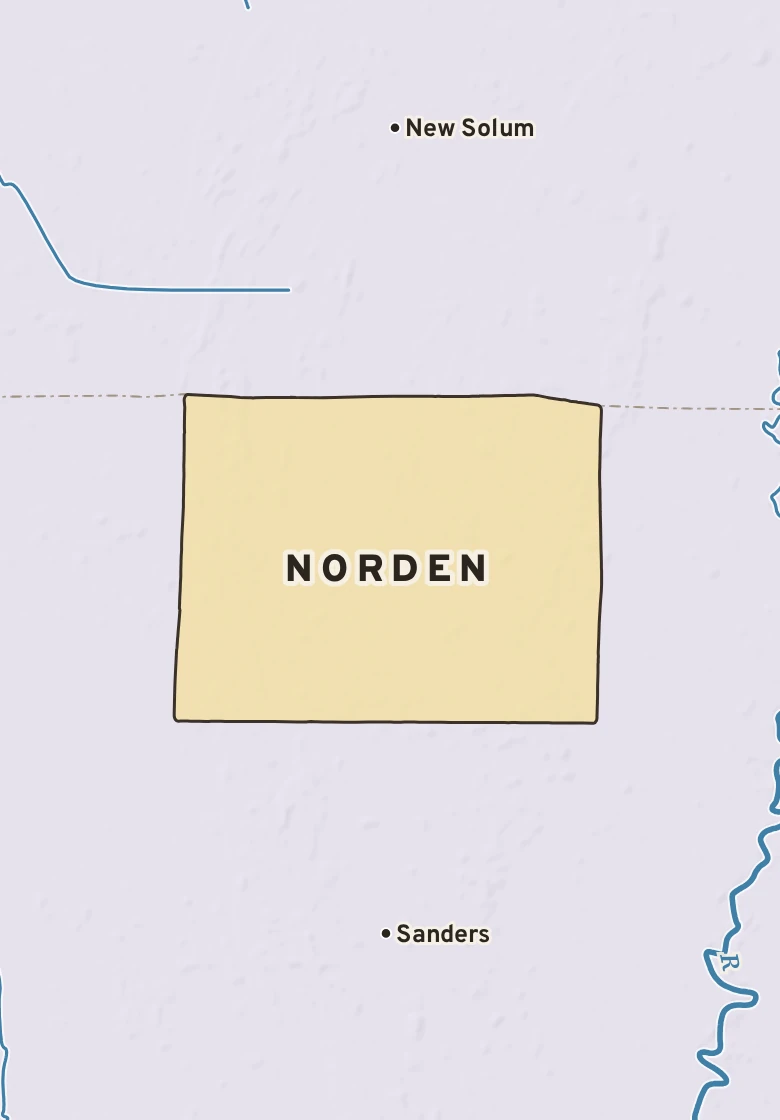 Atlas plate of Norden, Minnesota.