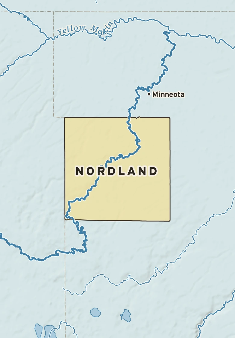 Atlas plate of Nordland, Minnesota.