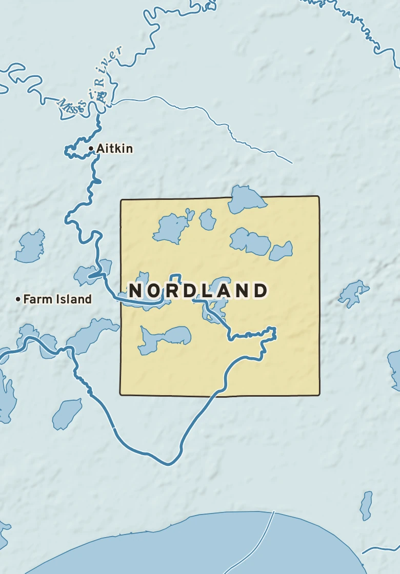 Atlas plate of Nordland, Minnesota.