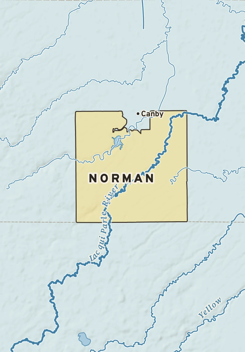 Atlas plate of Norman, Minnesota.