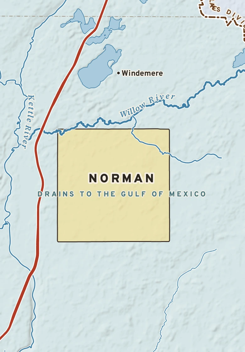 Atlas plate of Norman, Minnesota.
