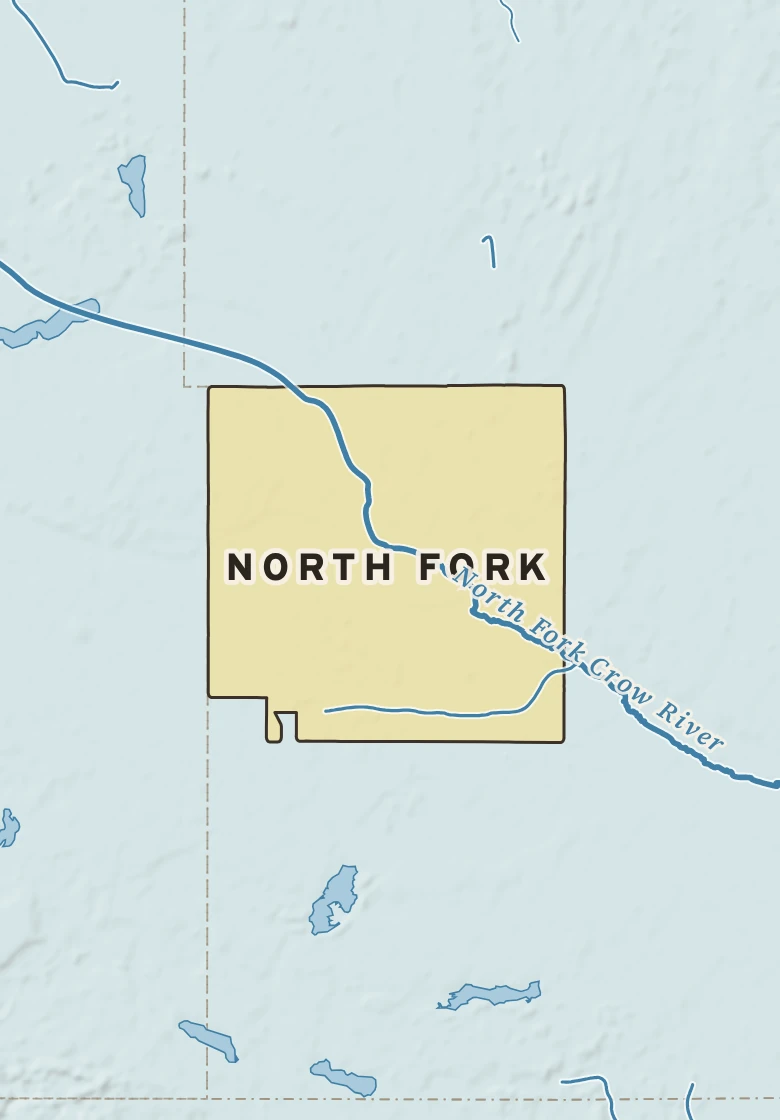 Atlas plate of North Fork, Minnesota.