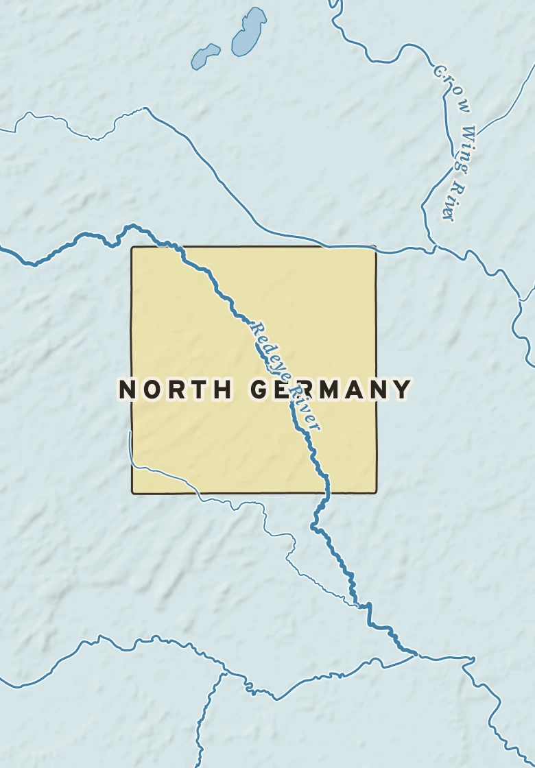 Atlas plate of North Germany, Minnesota.
