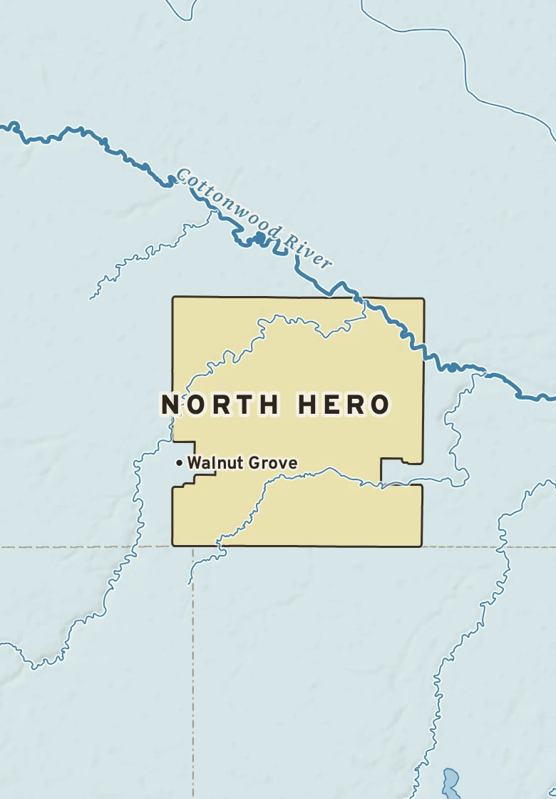 Atlas plate of North Hero, Minnesota.