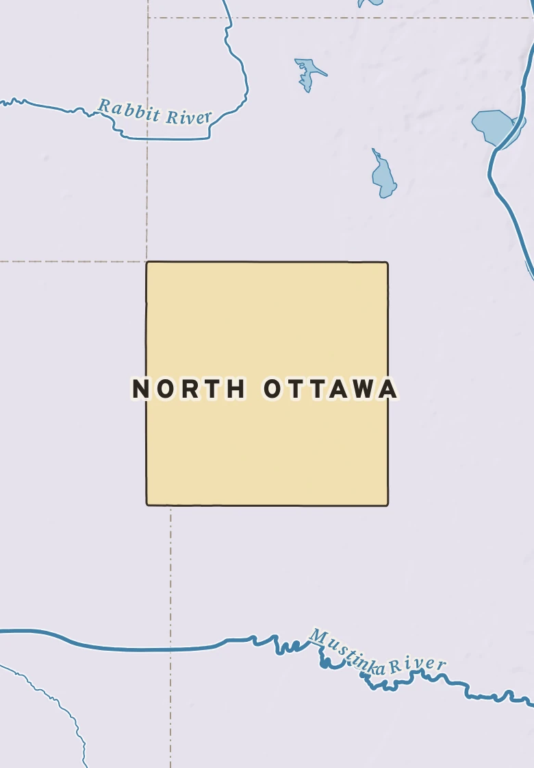 Atlas plate of North Ottawa, Minnesota.