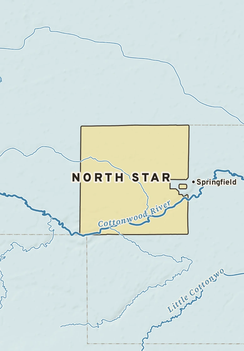 Atlas plate of North Star, Minnesota.