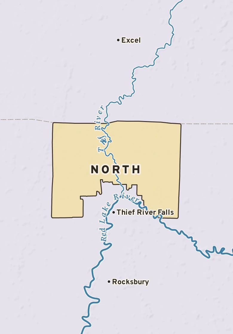 Atlas plate of North, Minnesota.