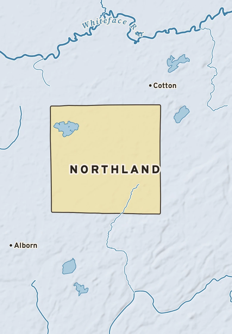 Atlas plate of Northland, Minnesota.
