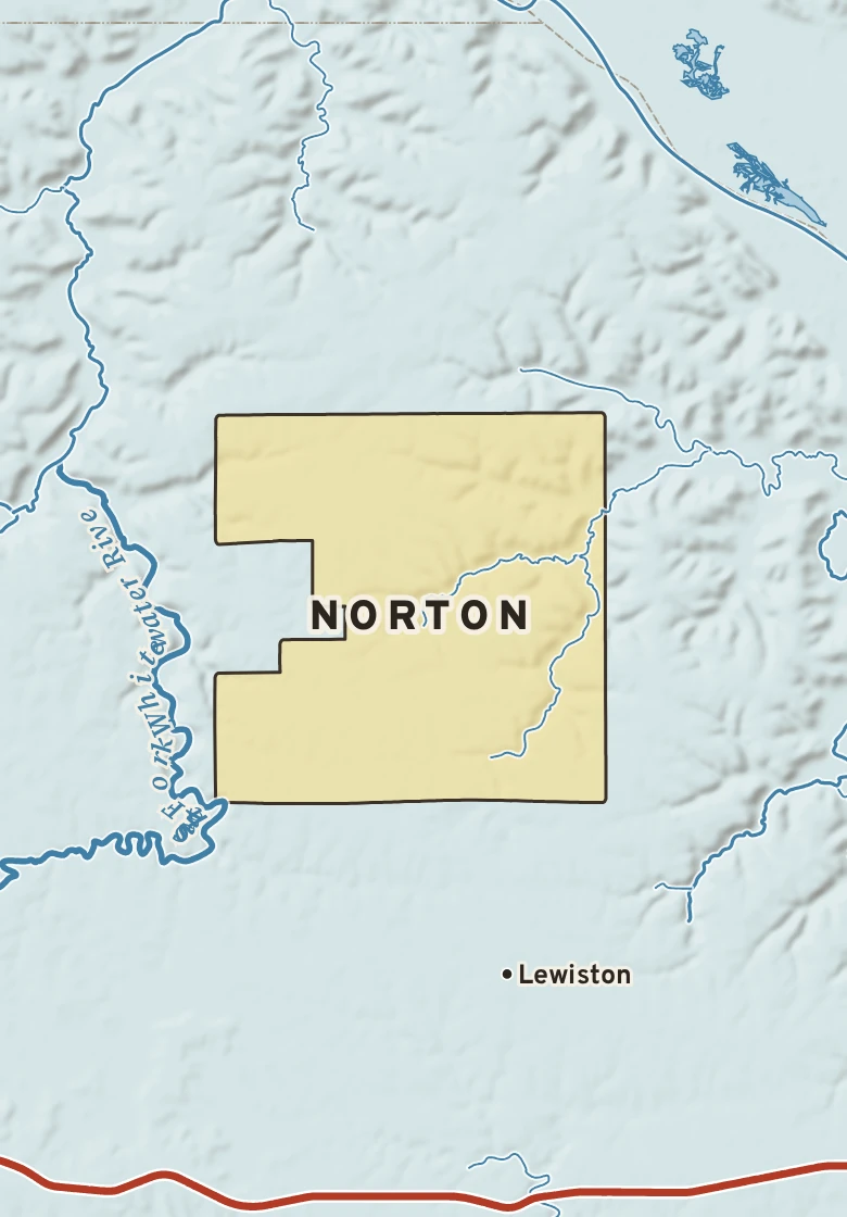 Atlas plate of Norton, Minnesota.