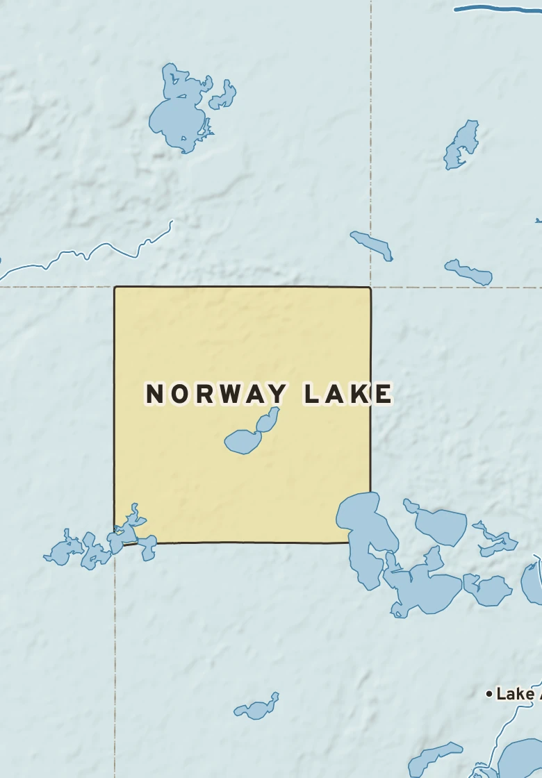 Atlas plate of Norway Lake, Minnesota.