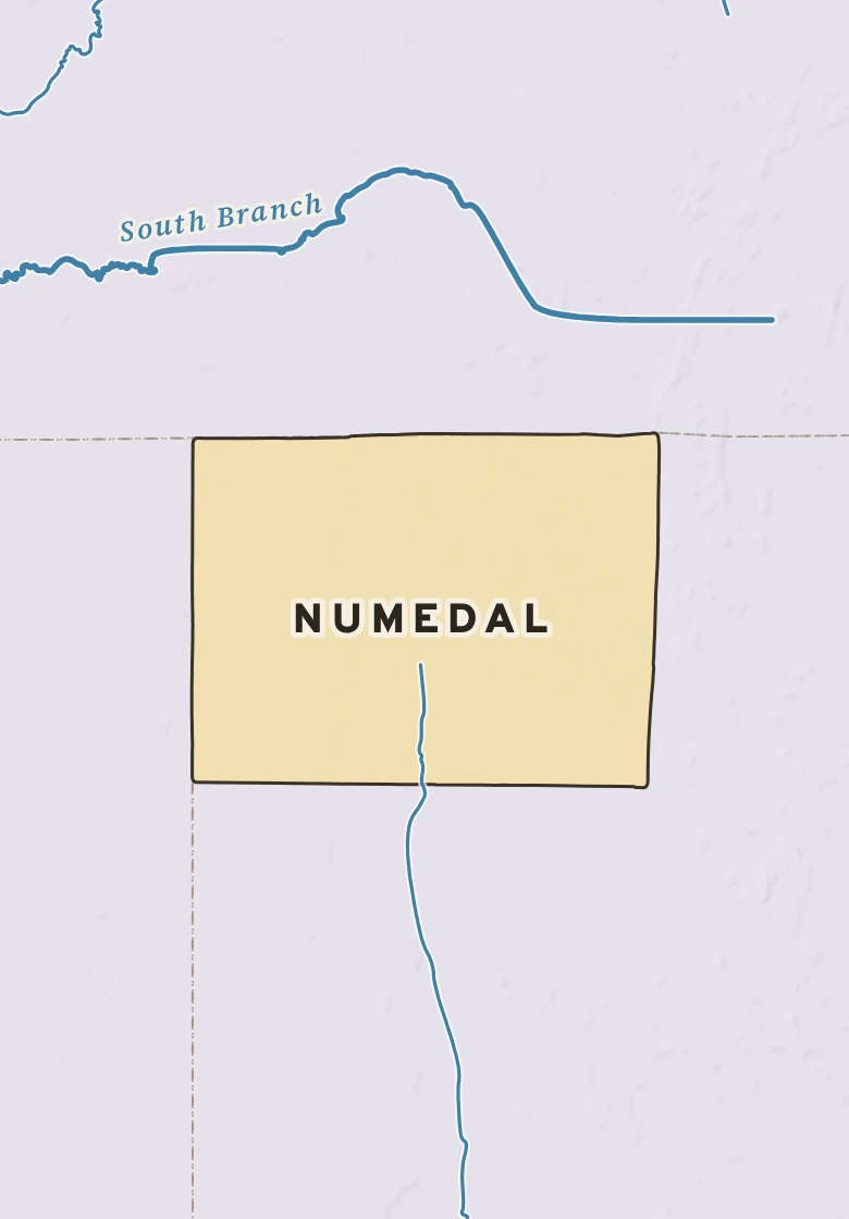 Atlas plate of Numedal, Minnesota.