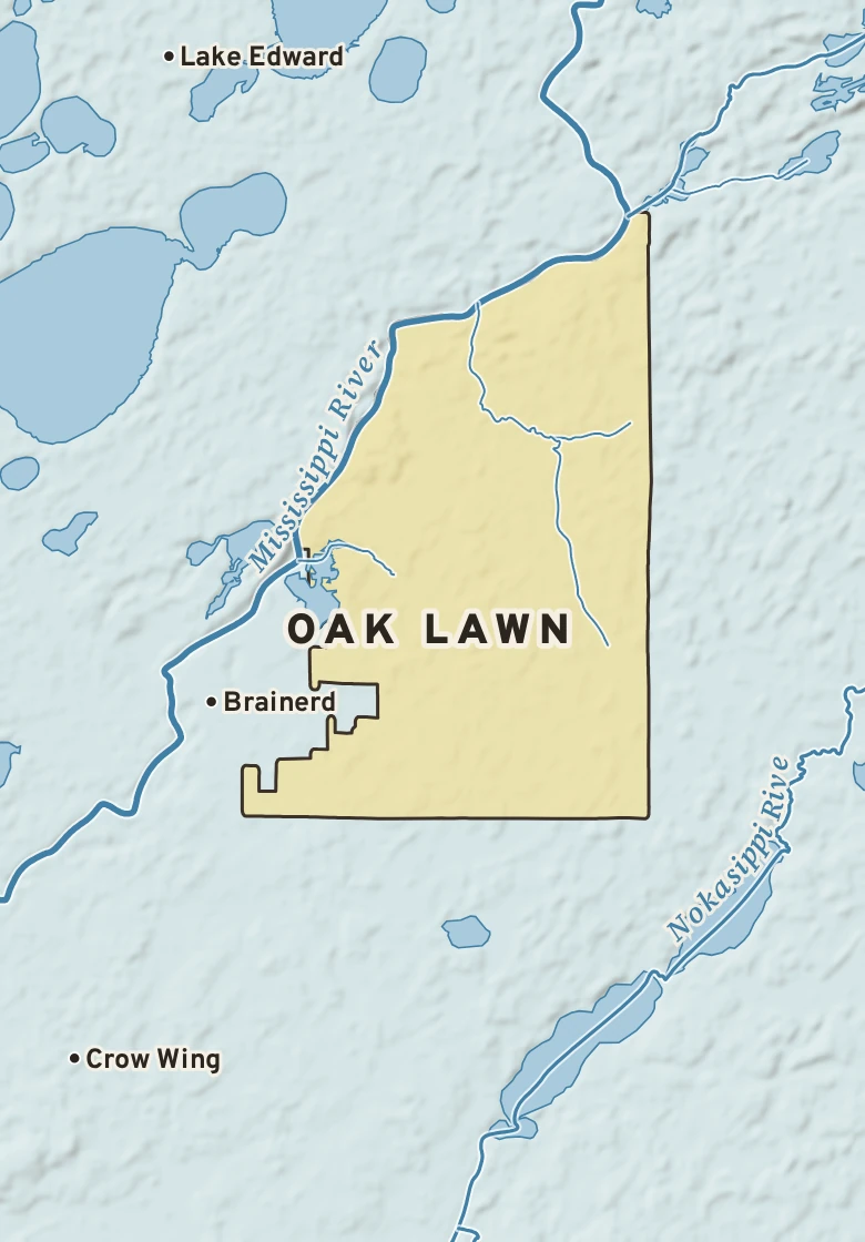 Atlas plate of Oak Lawn, Minnesota.