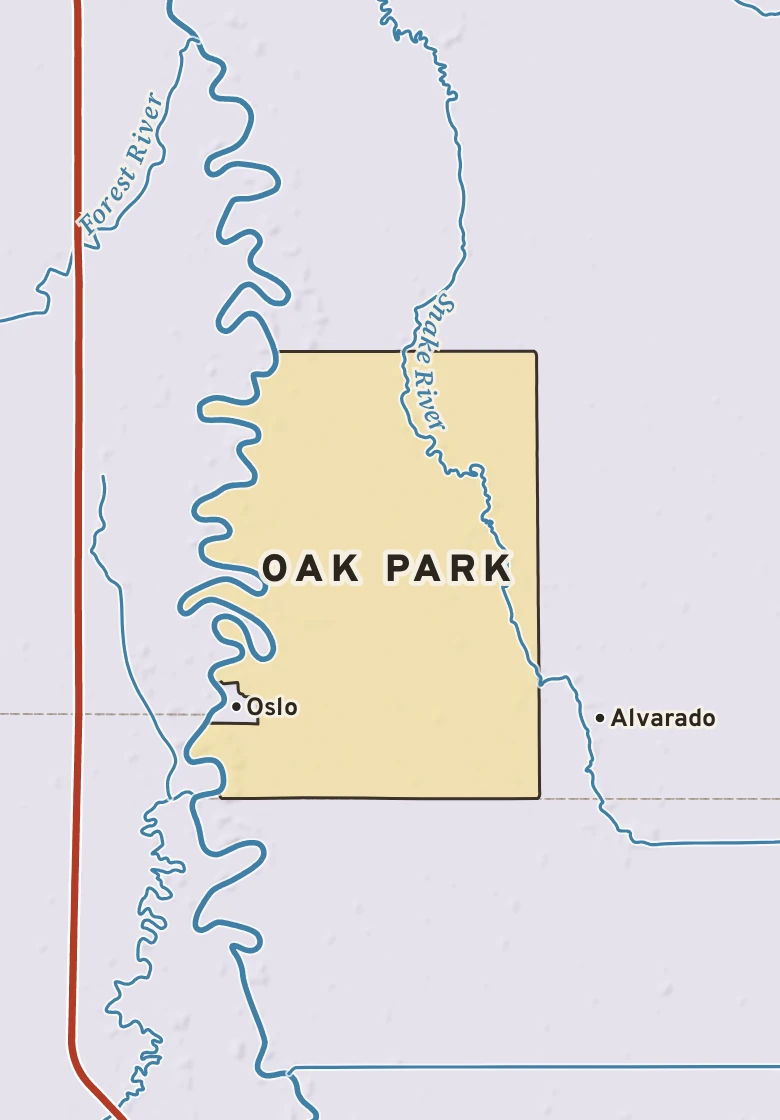 Atlas plate of Oak Park, Minnesota.