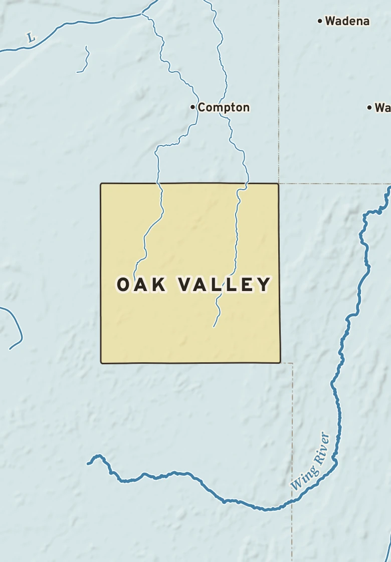 Atlas plate of Oak Valley, Minnesota.
