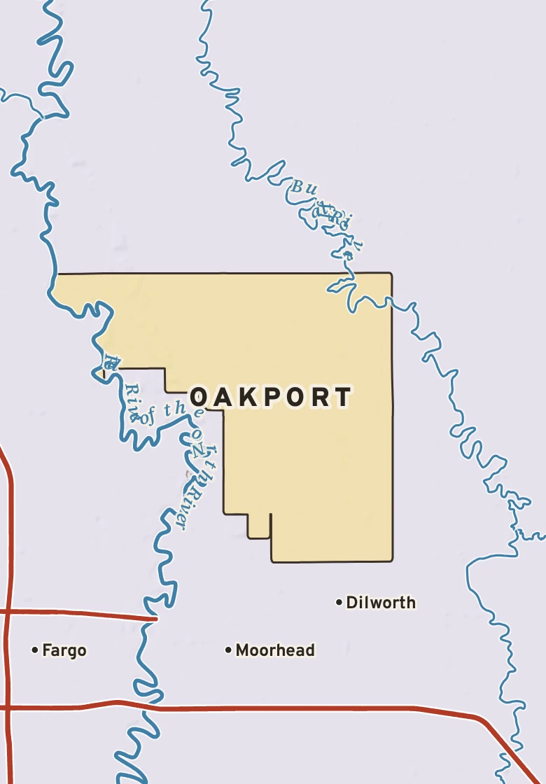 Atlas plate of Oakport, Minnesota.
