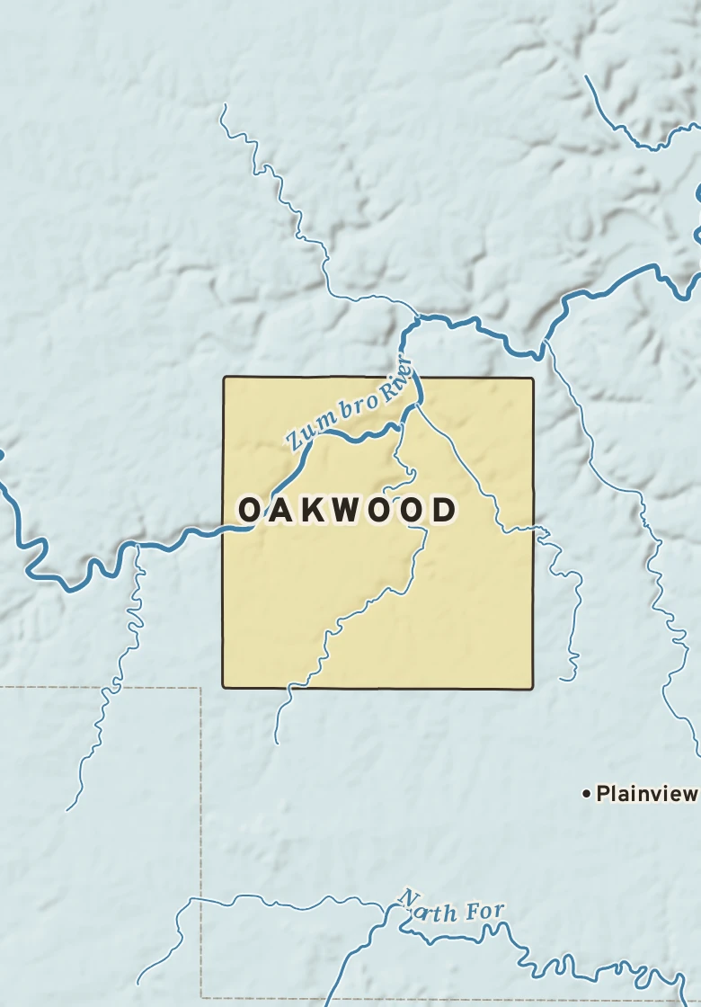 Atlas plate of Oakwood, Minnesota.