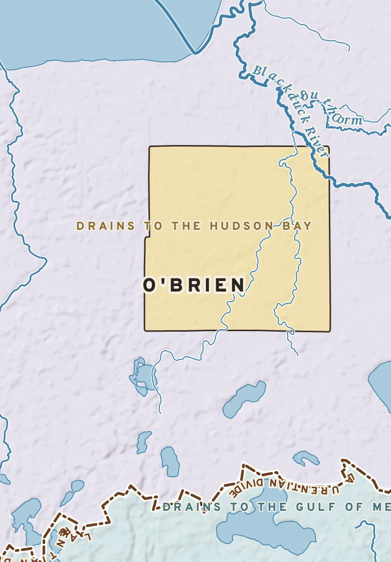 Atlas plate of O'Brien, Minnesota.