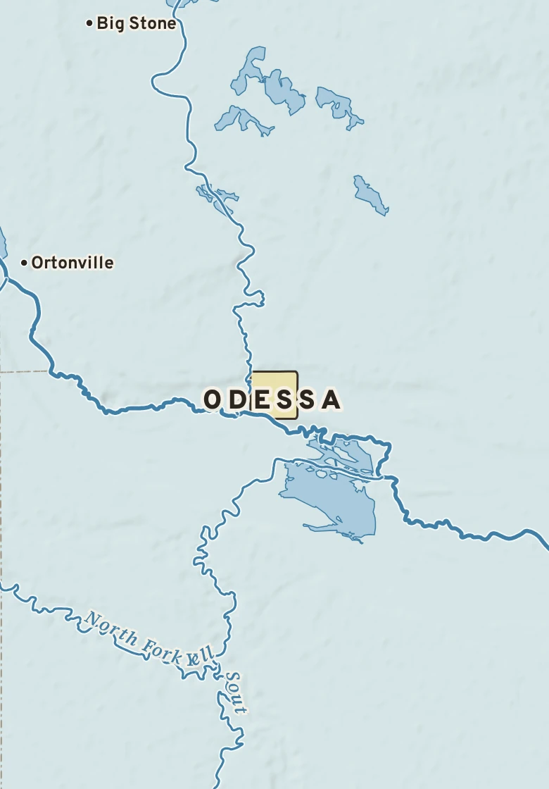 Atlas plate of Odessa, Minnesota.