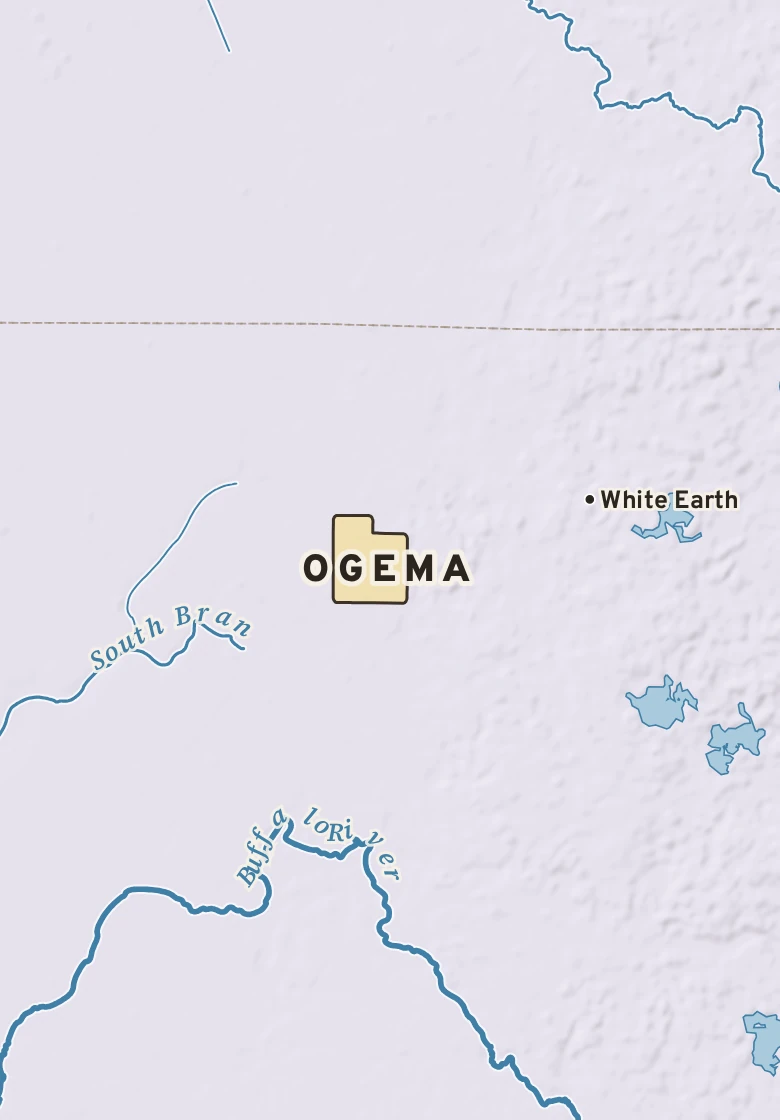 Atlas plate of Ogema, Minnesota.