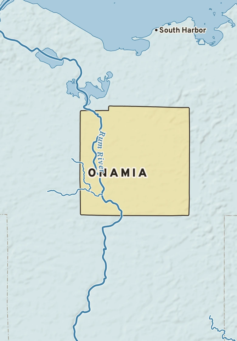 Atlas plate of Onamia, Minnesota.