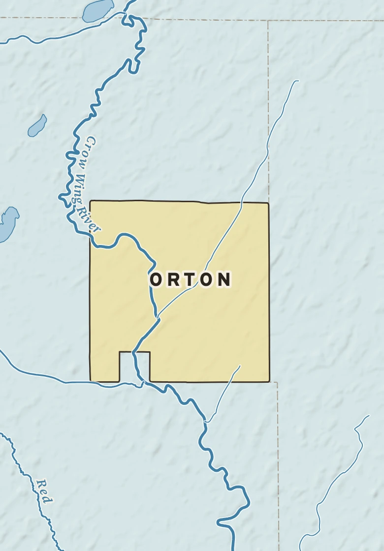 Atlas plate of Orton, Minnesota.