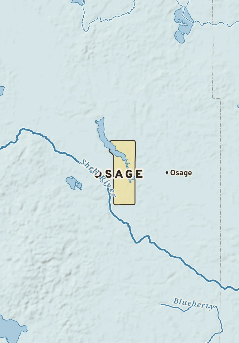 Atlas plate of Osage, Minnesota.